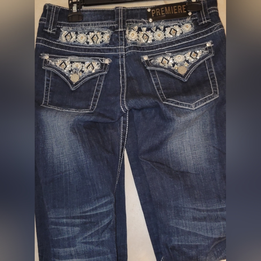 COPY - Rue 21 "Jeans, embroidery on back & front, distressed, perfect condition